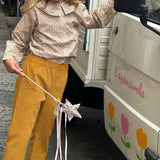 Pantalone LAB unisex velluto a coste senape