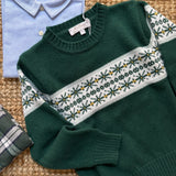 Maglione motivo jacquard misto cashmere Mariella Ferrari MGM11