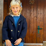 Cappottino giacca doppio petto blu 3203 Marae