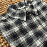 Camicia LAB Nicolò tartan blu bianco e verde