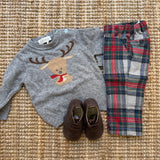 Pantalone tartan base grigio FCCB204PNRR