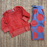 Felpa girocollo in ciniglia arancio 25VELSOR