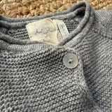 Cardigan links misto cashmere grigio Malvi FCCI118GFLL