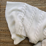 Dove grey blanket unisex pure wool Mi Lucero x LA NUVOLA LAB I2110