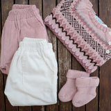 Pantalone Mi Lucero x LA NUVOLA LAB in velluto a costine latte I24120