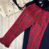 Pantalone LAB Cinzia tartan rouches