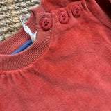 Felpa girocollo in ciniglia arancio 25VELSOR