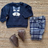 Maglioncino girocollo patch cagnolino Isi Boy F25B205GFLY