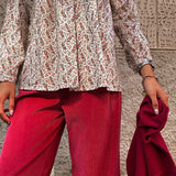 Pantalone donna velluto micro costine Mariella Ferrari