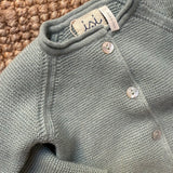 Cardigan links misto cashmere salvia Malvi FCCI118GFLL