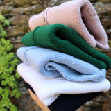 Pink crewneck cardigan newborn Mi Lucero x LA NUVOLA LAB I24064