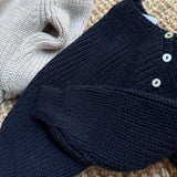 Maglione blu maglia inglese Mi Lucero x LA NUVOLA LAB I25316