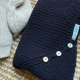 Maglione blu maglia inglese Mi Lucero x LA NUVOLA LAB I25316