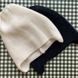 Cappellino cuffietta newborn in pura lana merinos con paraorecchie Aliap 4742