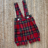 Bermuda con bretelle LAB tartan