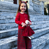 Pantalone palazzo LAB Ginny in tartan con pences