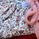 Pink crewneck cardigan newborn Mi Lucero x LA NUVOLA LAB I24064