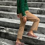 Pantalone LAB unisex velluto a coste beige