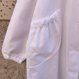 Grembiule LAB bianco con collo tondo