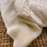 Dove grey blanket unisex pure wool Mi Lucero x LA NUVOLA LAB I2110