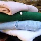 Pink crewneck cardigan newborn Mi Lucero x LA NUVOLA LAB I24064