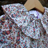 Pink crewneck cardigan newborn Mi Lucero x LA NUVOLA LAB I24064