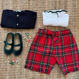 Bermuda LAB tartan con fiocco