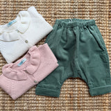 Pantalone velluto a coste verde La Mascot 542101724