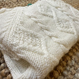 Maglioncino lavorato latte girocollo Mi Lucero x LA NUVOLA LAB I24090