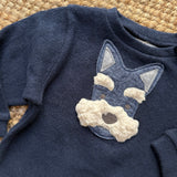 Maglioncino girocollo patch cagnolino Isi Boy F25B205GFLY