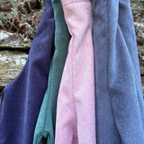 Pantalone palazzo LAB Ginny in velluto a microcostine rosa con pences