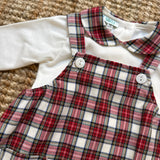 Body LAB con colletto tartan