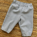 Pantalone in flanella bianco e azzurro Malvi F25N147PNNC