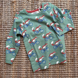 T-shirt manica lunga volpe in bici 25TSHACYG