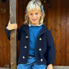 Cappottino giacca doppio petto blu 3203 Marae