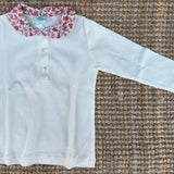 Polo LAB Rossella red patterned collar