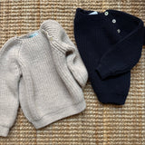 Maglione blu maglia inglese Mi Lucero x LA NUVOLA LAB I25316