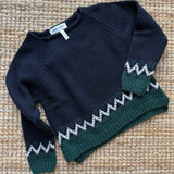 Maglioncino jacquard misto cashmere Malvi FCCM035GFLL