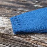 Cardigan scollo V misto cashmere blu Mariella Ferrari MGM11