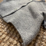 Cardigan links misto cashmere grigio Malvi FCCI118GFLL