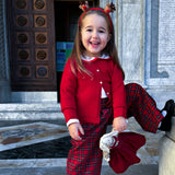 Pantalone palazzo LAB Ginny in tartan con pences