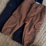 Pantalone velluto castagna a costine con tasche Dr Kid DK552