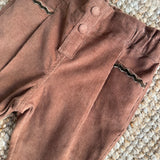 Pantalone velluto a costine taschine con serpentina castagna Dr Kid DK351