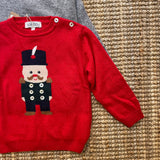 Pullover maglioncino natalizio misto cashmere con intarsio soldatino FCCB211GFLL