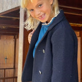 Cappottino giacca doppio petto blu 3203 Marae