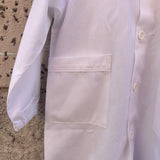 Grembiule LAB bianco con collo a punta