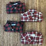 Camicia LAB Nicolò tartan rosso e verde