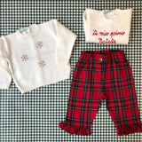 Pantalone LAB Cinzia tartan rouches