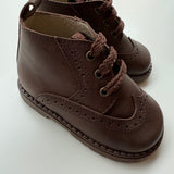 Scarpe pelle stringata testa di moro B2917