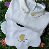 Tutina LAB colletto rotondo con ricamo pulcini